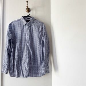 fairlane and sons dress shirt 46-45 Fairlane & Sons Blue Collared Long Sleeve